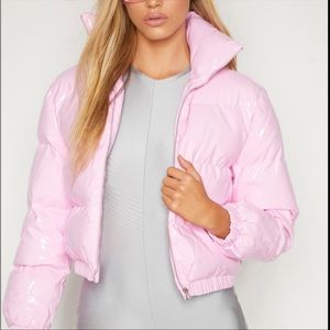 PLT bubblegum vinyl coat